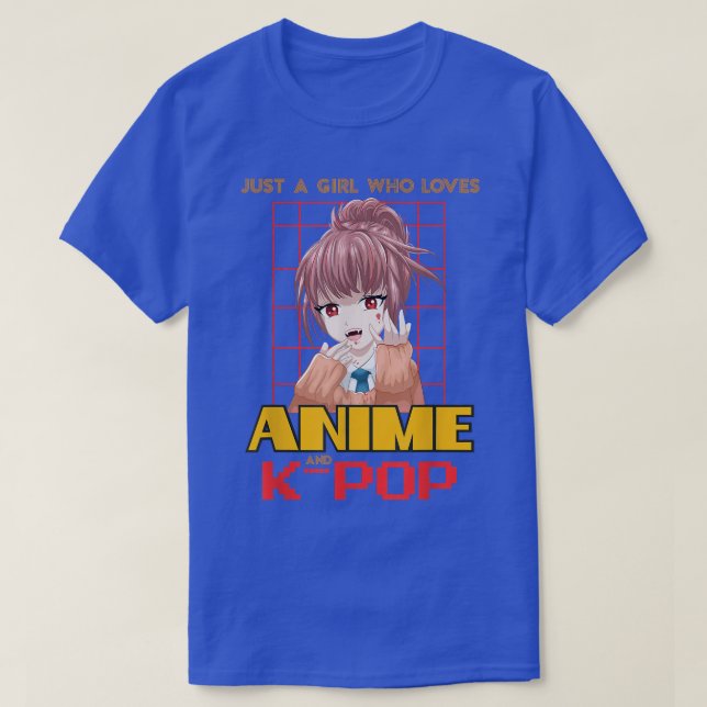 Camiseta Vampiro Japão Neko É Uma Menina Que Ama Anime E (Frente do Design)