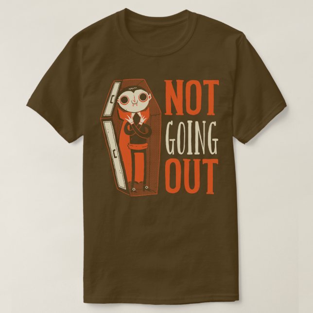 Camiseta Vampiro Não Saindo (Frente do Design)