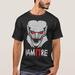 Camiseta Vampiro Pi Halloween Costume Engraçado Matemática