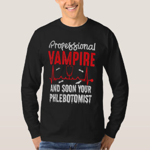 Camiseta Vampiro Profissional Suco De Sangue Flebotomista