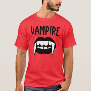Camiseta Vampiro Vermelho Assustador de Halloween