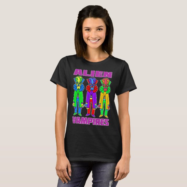 Camiseta Vampiros Alienígenas #2 (Frente Completa)