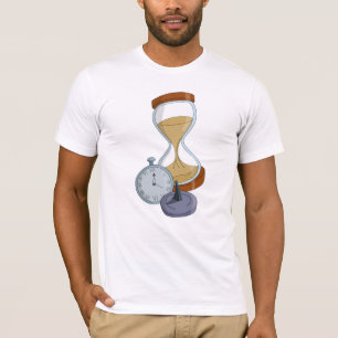 Camiseta Vampula, relógio de sol e relógio de bolso