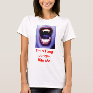 Camiseta vampy2, eu sou um colmilho BangerBite mim