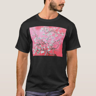 Camiseta Van Gogh Almond Blossomo Azul Rosa