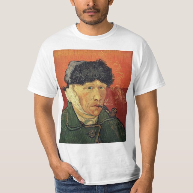 Camiseta Van Gogh - Autorretrato com Ouvido Bandinado (Frente)
