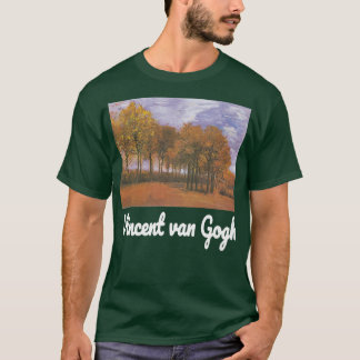 Camiseta Van Gogh Autumn Landscape Retro Vintage Van Gogh
