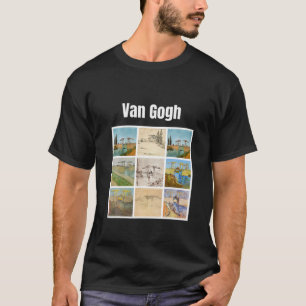 Camiseta Van Gogh Bridge Art Modern Art Vintage Retro Graph