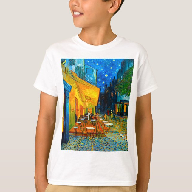 Camiseta Van Gogh Café Terrace à Noite (Frente)