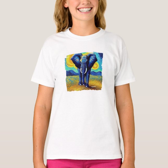 Camiseta Van Gogh Elefante (Frente)