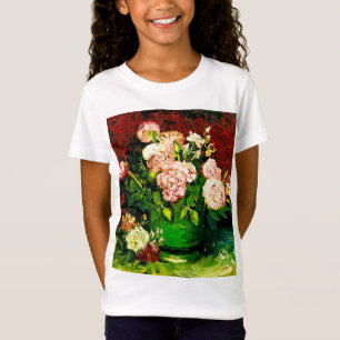 Camiseta Van Gogh Peonies e Rosas