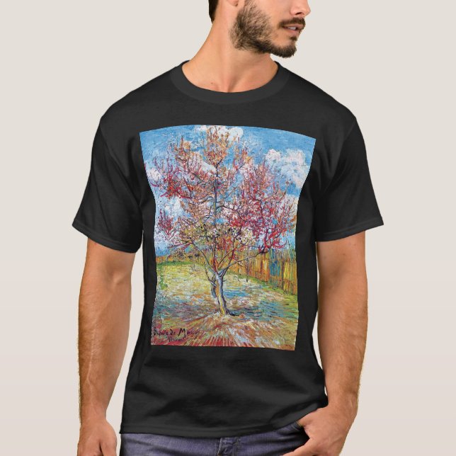 Camiseta Van Gogh - Pessegueiros Cor-de-Rosa (Frente)