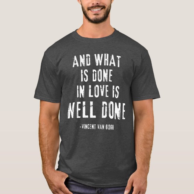 Camiseta Van Gogh Quote vintage (Frente)