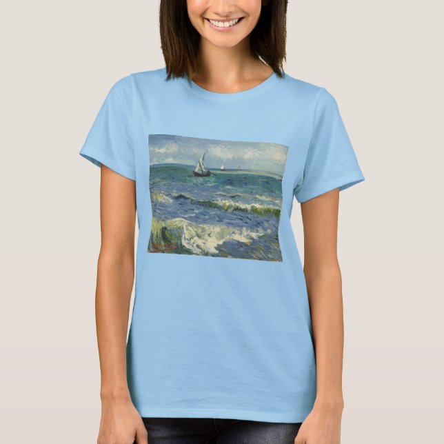 Camiseta Van Gogh Seascape em Saintes Maries de la Mer (Frente)