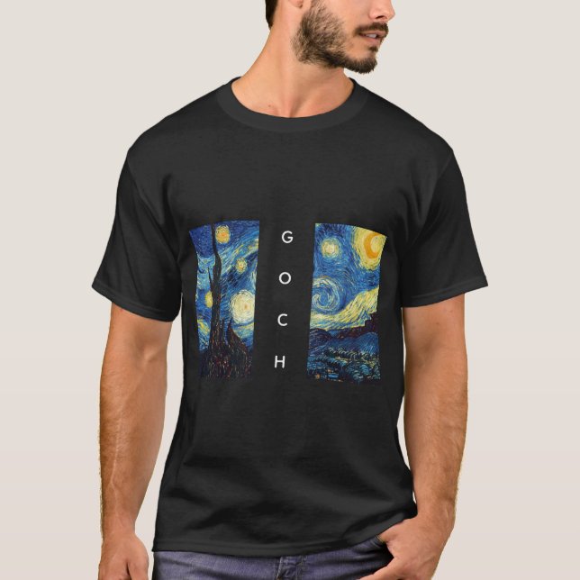 Camiseta Van Gogh Split‑Painting  (Frente)