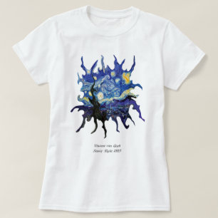 Camiseta van gogh Starry night 1889