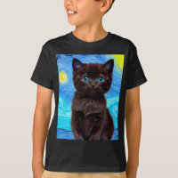 Van Gogh Starry Night Black
