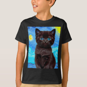 Camiseta Van Gogh Starry Night Black