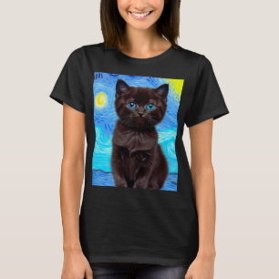 Camiseta Van Gogh Starry Night Black