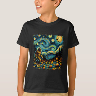 Camiseta Van Gogh Starry Night Halloween Grande Pumpkin