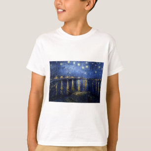 Camiseta Van Gogh Starry Night Over Rhone