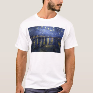 Camiseta Van Gogh Starry Night Over the Rhone