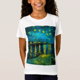 Camiseta Van Gogh Starry Night Over the Rhône