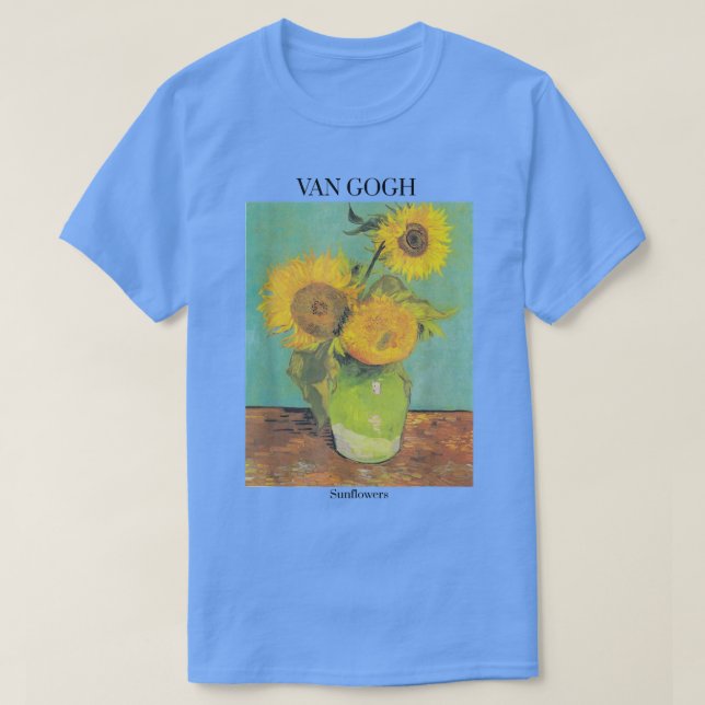 Camiseta Van Gogh Sunflower Art Gift Vincent Van Gogh (Frente do Design)