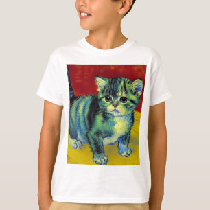 Camiseta Van Gogh Tabby Cat