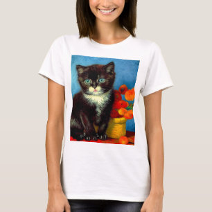 Camiseta Van Gogh Tuxedo Cat