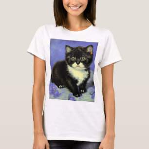 Camiseta Van Gogh Tuxedo Kitten