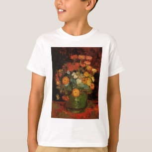 Camiseta Van Gogh Vintage Pintage Flores de Vases Flores
