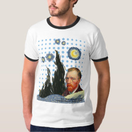 Camiseta Van Gogh with every star I see, I remember that