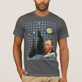 Camiseta Van Gogh with every star I see, I remember that