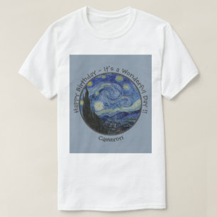 Camiseta van Gogh's The Starry Night Party Items Collection