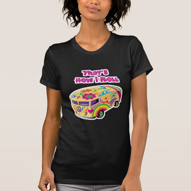 Camiseta van hippie retrô como eu sou (Frente)