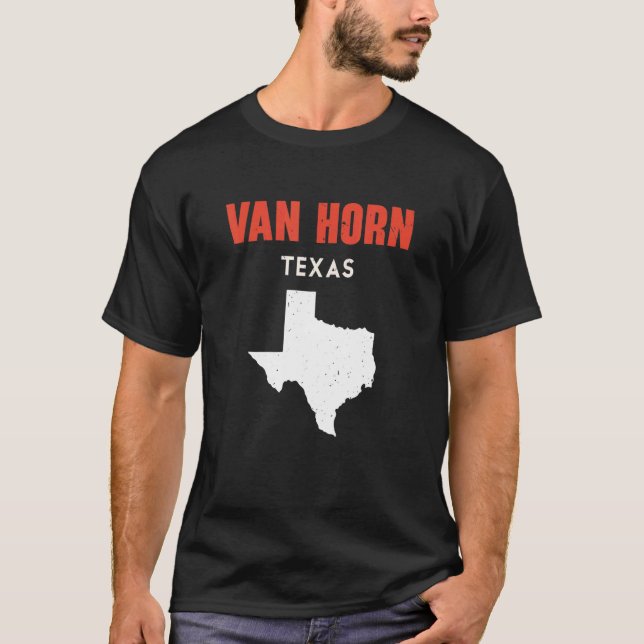 Camiseta Van Horn Texas USA State America Travel Texas (Frente)