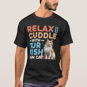 Camiseta Van Turco RELAXAR E ACARICIAR COM GATO VAN TURCO