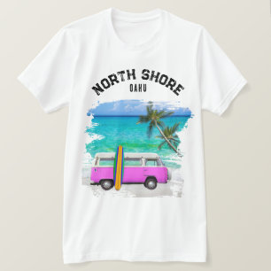 Camiseta Van Vintage Rosa North Shore Oahu Havaí
