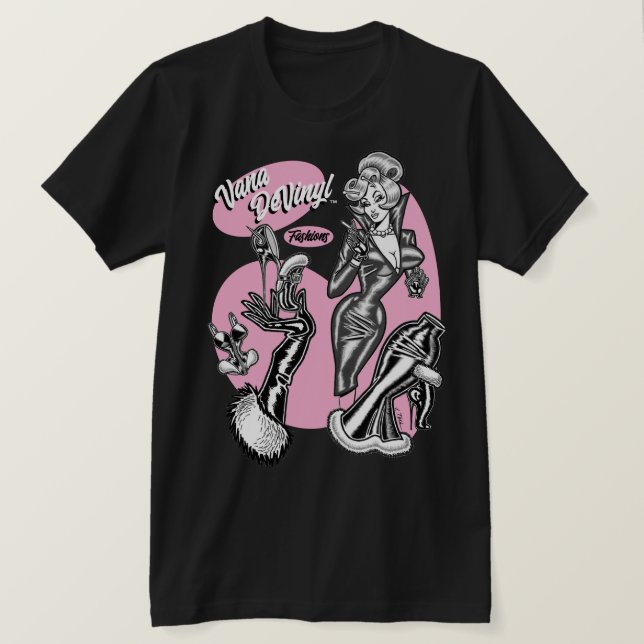 Camiseta Vana DeVinyl™ Fashions T-Shirt (Frente do Design)