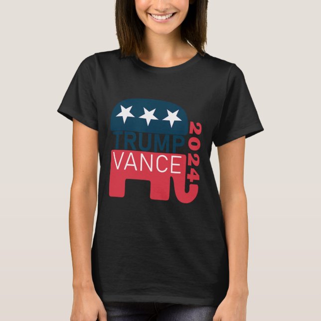 Camiseta Vance 2024 Presidente Voto Eleição EUA Maga  (Frente)