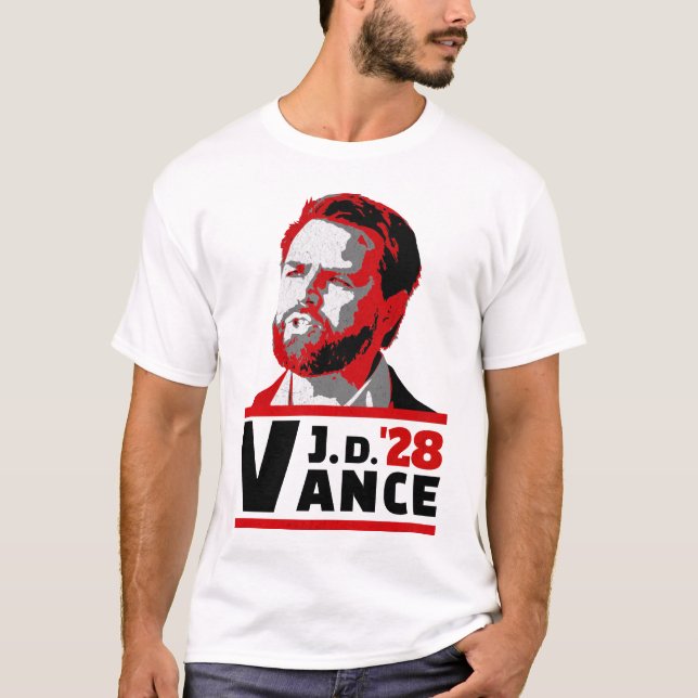 Camiseta Vance 2028 JD Vance 2028 Presidente Eleição (Frente)