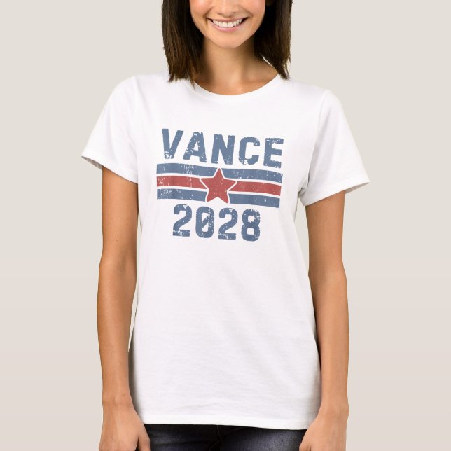 Camiseta Vance 2028 JD Vance Para O Presidente Eleito Vinta (Frente)