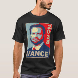 Camiseta Vance 2028 para Presidente 28 Republicano Vintage
