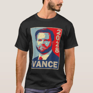 Camiseta Vance 2028 para Presidente 28 Republicano Vintage