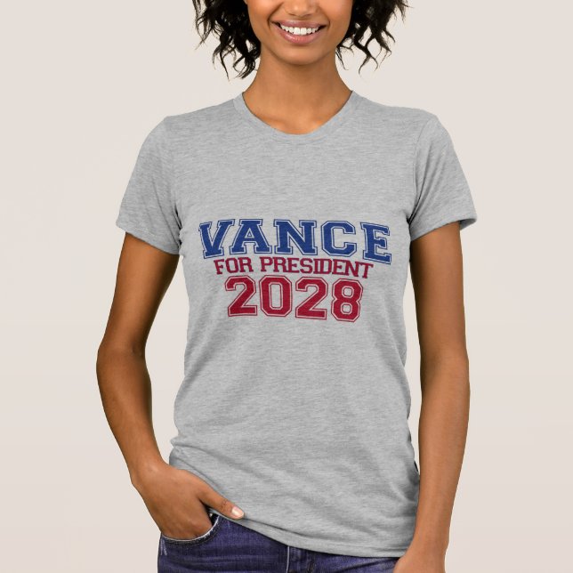 Camiseta Vance para Presidente (varsity) (Frente)