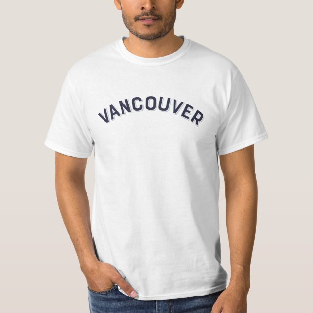 Camiseta Vancouver, Base Bourton das Cidades do Canadá (Frente)