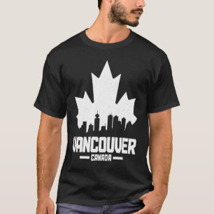 Camiseta Vancouver BC Canada Maple Leaf Canadian Flag Skyli