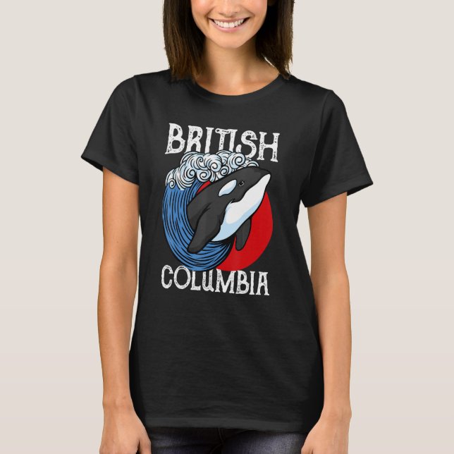 Camiseta Vancouver British Columbia Orca Whale (Frente)