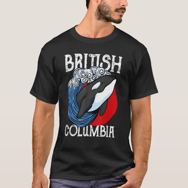 Camiseta Vancouver British Columbia Orca Whale (Frente)
